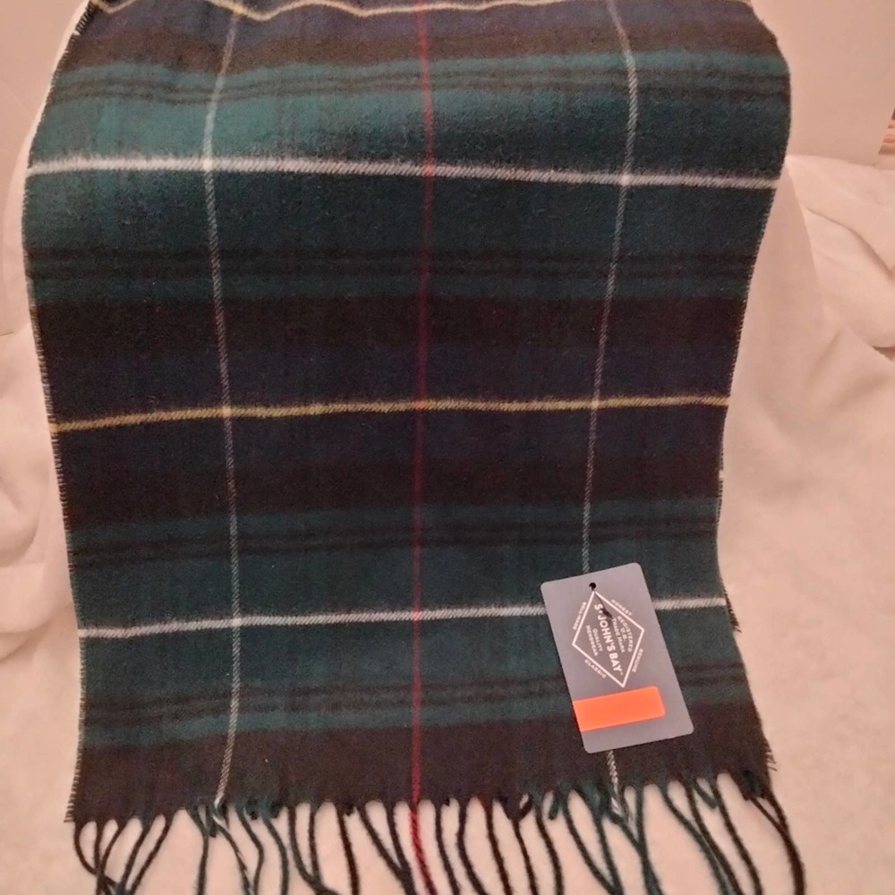 St John's Bay men's scarf. 64 inches
